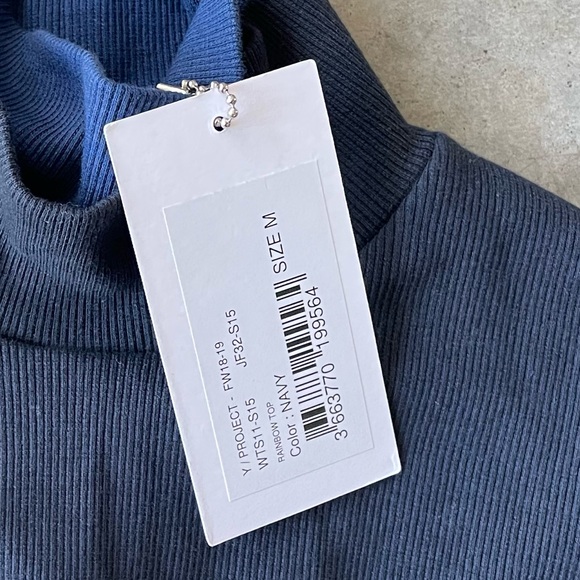 Y/Project Navy Rainbow Turtleneck - Picture 6 of 6